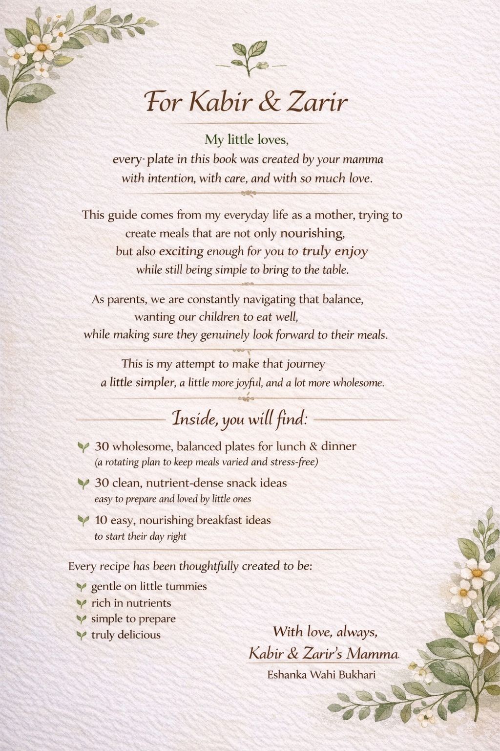 Wholesome, Yummy & Nourishing PLATES FOR KIDS (E-guide)