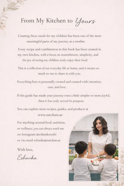 Wholesome, Yummy & Nourishing PLATES FOR KIDS (E-guide)